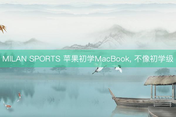 MILAN SPORTS 苹果初学MacBook, 不像初学级